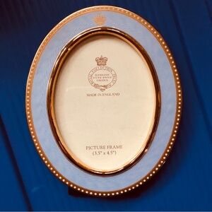 Blue & Gold Bone China Frame